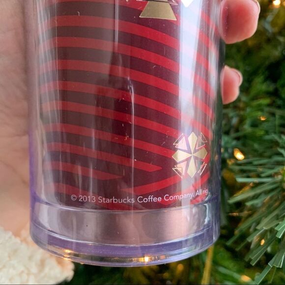 NWT 2013 Starbucks Bella Red Holiday Tumbler 12 oz - Picture 7 of 9